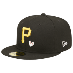 Men's - New Era Pirates Team Heart 5950 - Black/Black