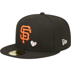Men's - New Era Giants Team Heart 5950 - Brown/Orange