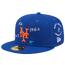 New Era 59FIFTY MLB Scribble Cap - Men's Blue/Orange