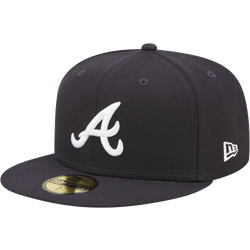 Men's - New Era Braves Cloud Icon 5950 - Navy/Navy