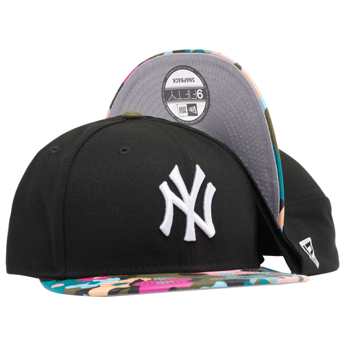 

New Era Mens New Era Yankees Floral Camo Snapback - Mens Black/Multi Color Size One Size