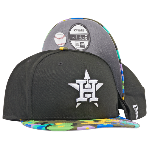 

New Era Mens Houston Astros New Era Astros Floral Camo Snapback - Mens Black/Multi Color Size One Size