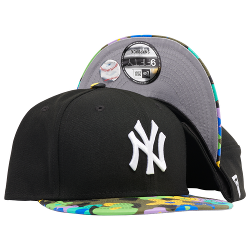 

New Era Mens New York Yankees New Era Yankees Floral Camo Snapback - Mens Black/Multi Color Size One Size