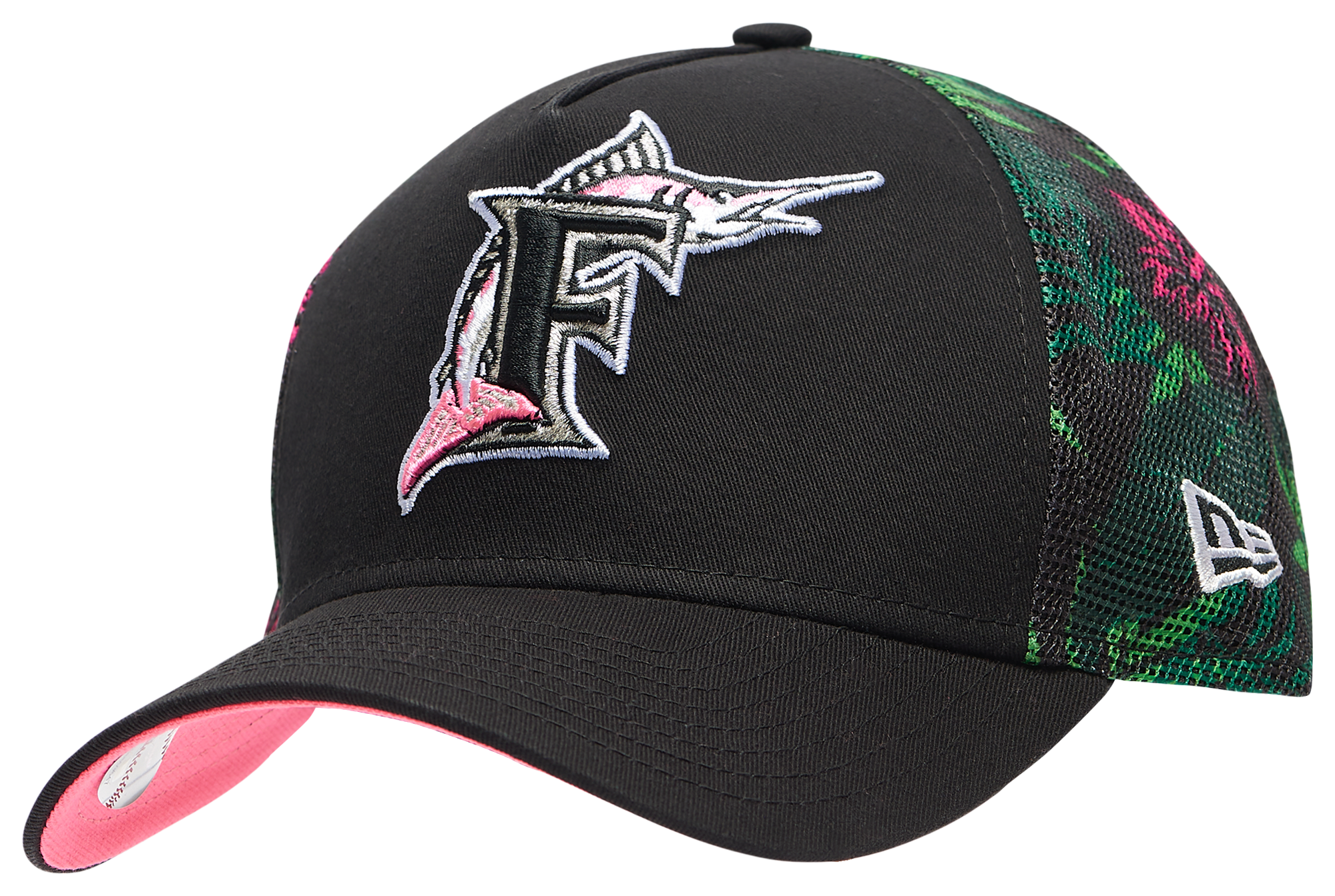 New Era Marlins AF Floral Adjustable Cap