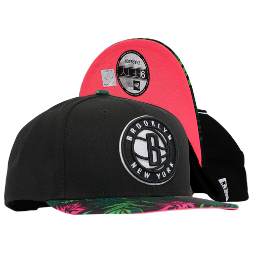 

New Era Mens Milwaukee Bucks New Era Nets Floral Brim Snapback - Mens Black/Multi Color Size One Size