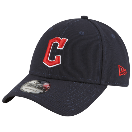 Shop New Era Mens Cleveland Indians  Guardians 9forty Snapback Adjustable Hat In Navy/navy