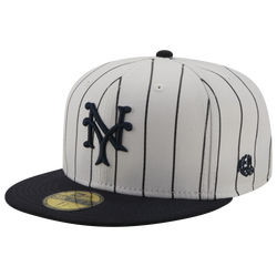 Men's - New Era Giants 5950 Day 21 Side Patch Fitted Cap - White/Navy