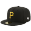 New Era Pirates 5950 Day 21 Side Patch Fitted Cap - Men's Black/Yellow
