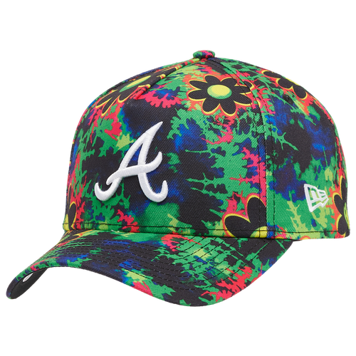 

New Era Mens Atlanta Braves New Era Braves A Frame Wild Floral Adjustable Cap - Mens Multi/Multi Size One Size