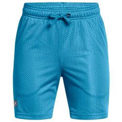 Boys' Grade School - Under Armour Icon Mesh Short - Ether Blue/White