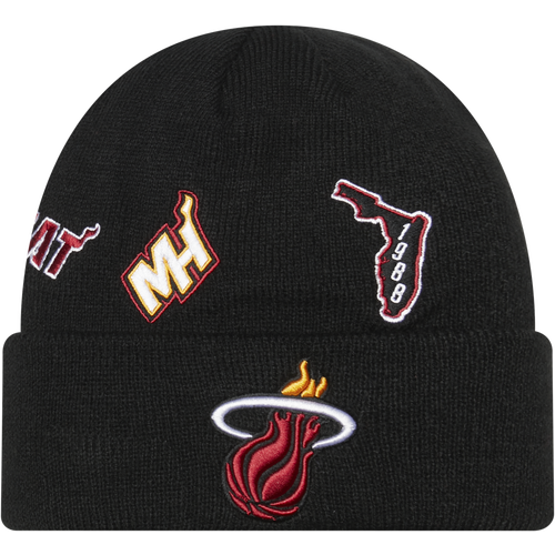 

New Era Mens Miami Heat New Era Heat HL City ID Cap - Mens Black/Red Size One Size