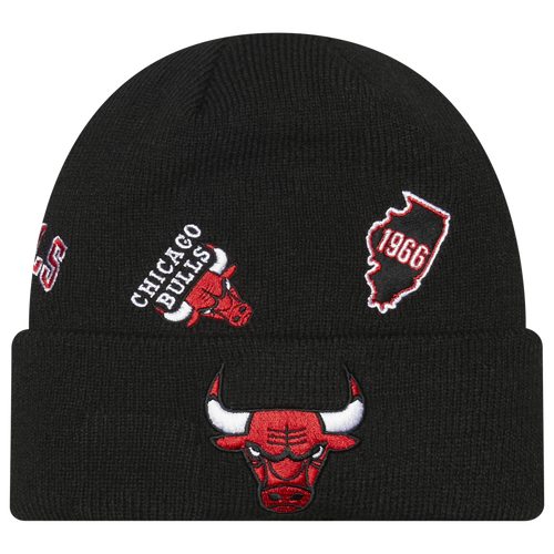 

New Era Mens Chicago Bulls New Era Bulls HL City ID Cap - Mens Black/Red Size One Size