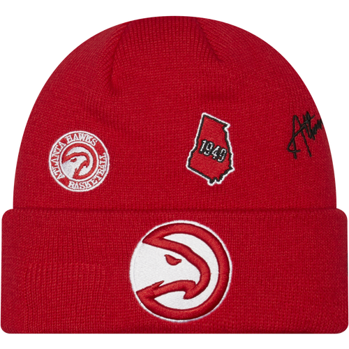 

New Era Mens Atlanta Hawks New Era Hawks HL City ID Cap - Mens Red/White Size One Size