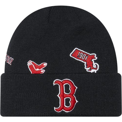 

New Era Mens Boston Red Sox New Era Red Sox HL City ID Cap - Mens White/Navy Size One Size
