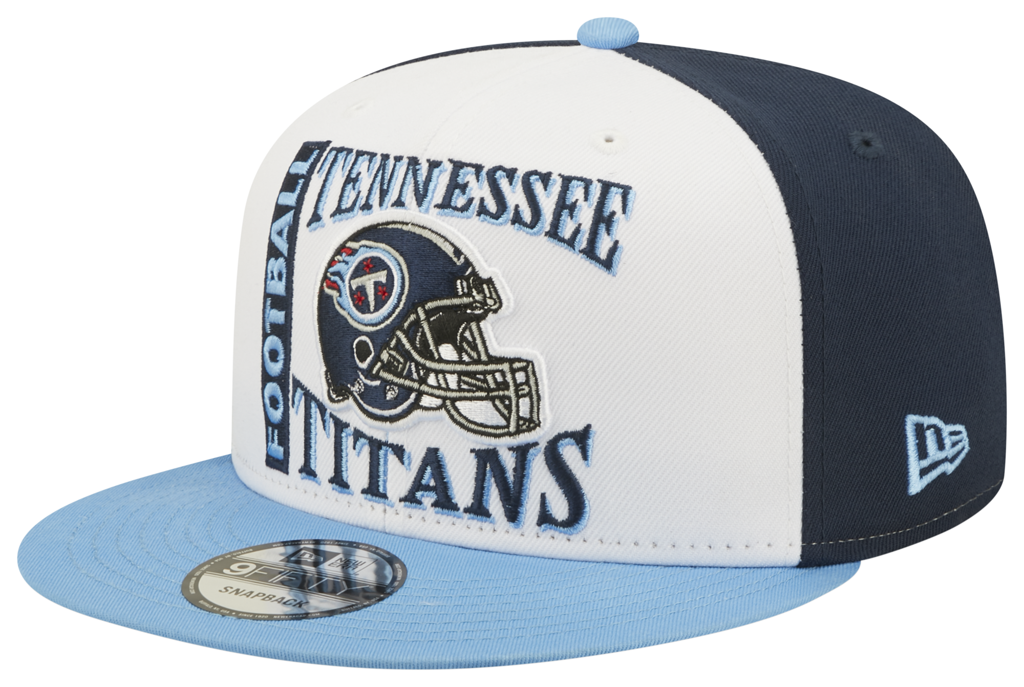 Tennessee Titans Throwback Golfer Hat, Gray, by New Era