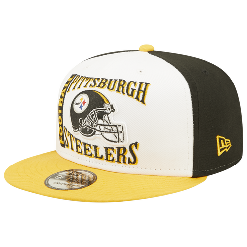 

New Era Mens Pittsburgh Steelers New Era Steelers Retro Trucker Snapback - Mens White/Black Size One Size