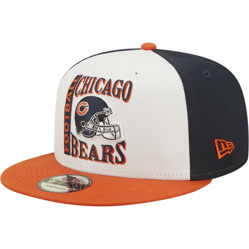 

New Era Mens Chicago Bears New Era Bears Retro Trucker Snapback - Mens White/Navy Size One Size