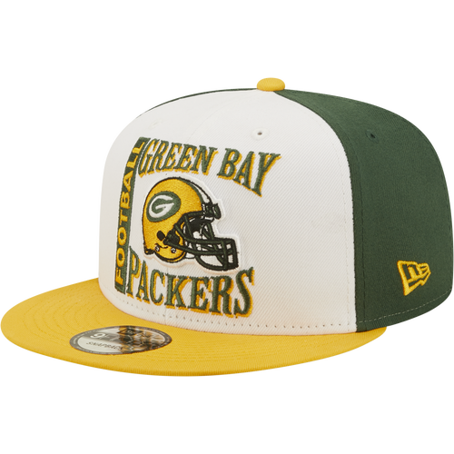 

New Era Mens Green Bay Packers New Era Packers Retro Trucker Snapback - Mens White/Green Size One Size