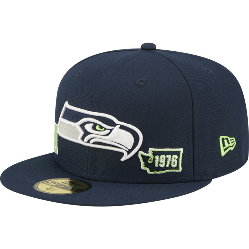 

New Era Mens Seattle Seahawks New Era Seahawks City Identity Fitted Cap - Mens Green/Navy Size 7