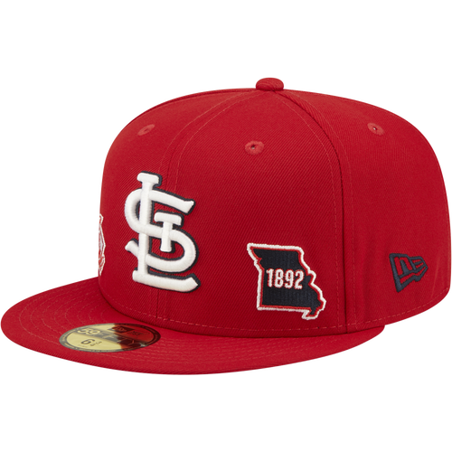 

New Era Mens New Era Cardinals City Identity Fitted Cap - Mens Red/White Size 7