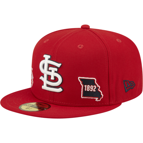 

New Era Mens St. Louis Cardinals New Era Cardinals City Identity Fitted Cap - Mens Red/White Size 7