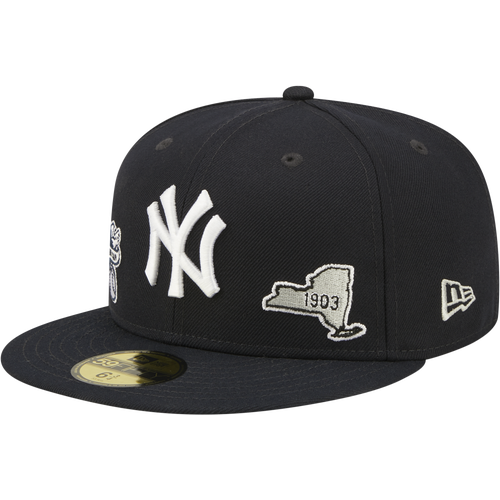 

New Era Mens New Era Yankees City Identity Fitted Cap - Mens Navy/White Size 7