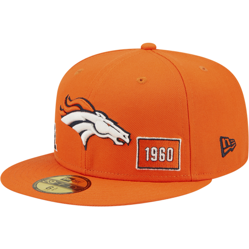

New Era Mens Denver Broncos New Era Broncos City Identity Fitted Cap - Mens Orange/White Size 7