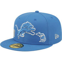 Men's New Era White/Blue Detroit Lions 2023 Sideline 39THIRTY Flex Hat