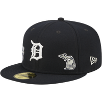 Mitchell & Ness Detroit Tigers Cooperstown MLB Evergreen Trucker Snapback  Hat Cap - Off White