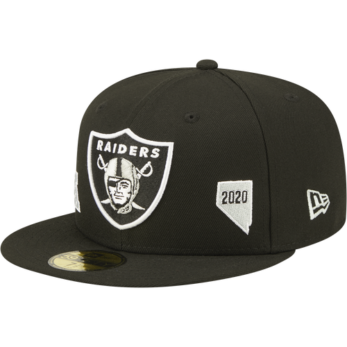 

New Era Mens Oakland Raiders New Era Raiders City Identity Fitted Cap - Mens Black/White Size 7
