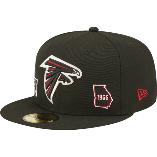 

New Era Mens New Era Falcons City Identity Fitted Cap - Mens Black/Red Size 7