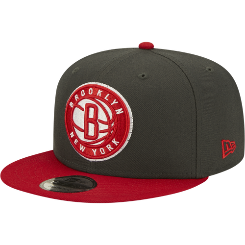 

New Era Mens Golden State Warriors New Era Rockets 2T Snap - Mens Dk Gray/Red Size One Size