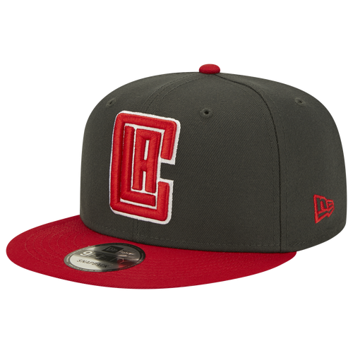 

New Era Mens Los Angeles Clippers New Era Clippers 2T Snap - Mens Dk Gray/Red Size One Size