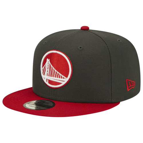 

New Era Mens Golden State Warriors New Era Rockets 2T Snap - Mens Dk Gray/Red Size One Size