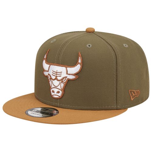 

New Era Mens Chicago Bulls New Era Bulls 2T Snap - Mens Olive/Brown Size One Size