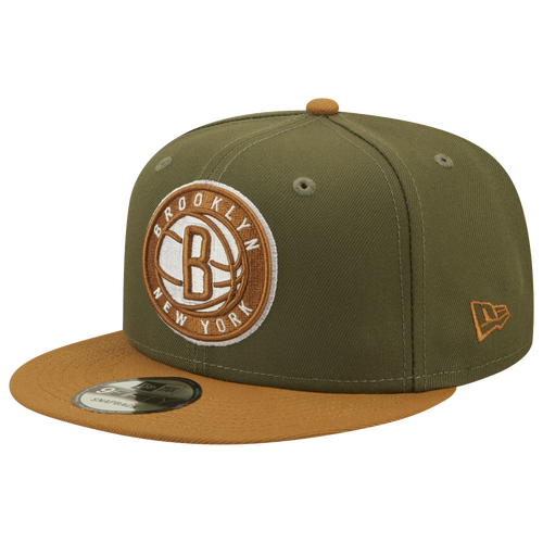 

Brooklyn Nets New Era Nets 2T Snap - Mens Olive/Brown Size One Size