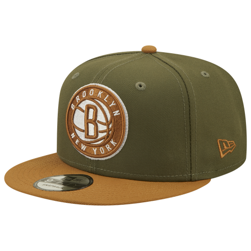 

New Era Mens New Era Nets 2T Snap - Mens Olive/Brown Size One Size