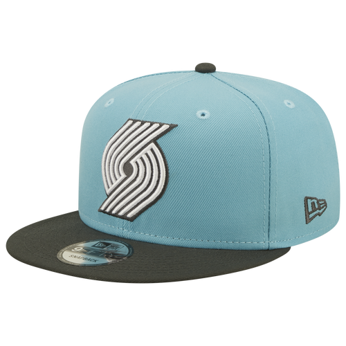 

New Era Mens Portland Trail Blazers New Era Heat 2T Snapback - Mens Carolina/Gray Size One Size