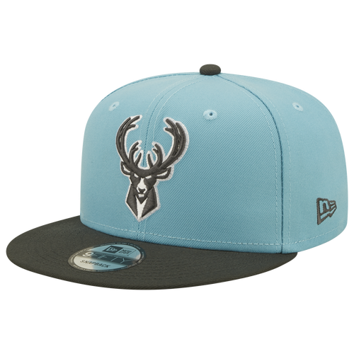 

New Era Mens Charlotte Hornets New Era Heat 2T Snapback - Mens Carolina/Gray Size One Size