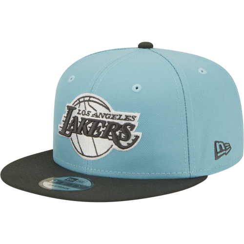 

New Era Mens Los Angeles Lakers New Era Heat 2T Snapback - Mens Carolina/Gray Size One Size