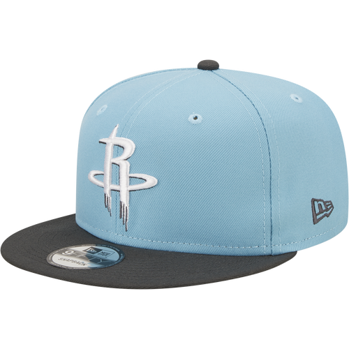 

New Era Mens Houston Rockets New Era Heat 2T Snapback - Mens Carolina/Gray Size One Size