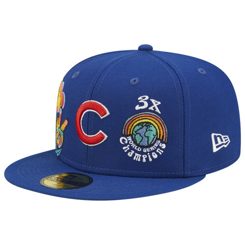 Chicago Cubs GROOVY Royal Fitted Hat by New Era