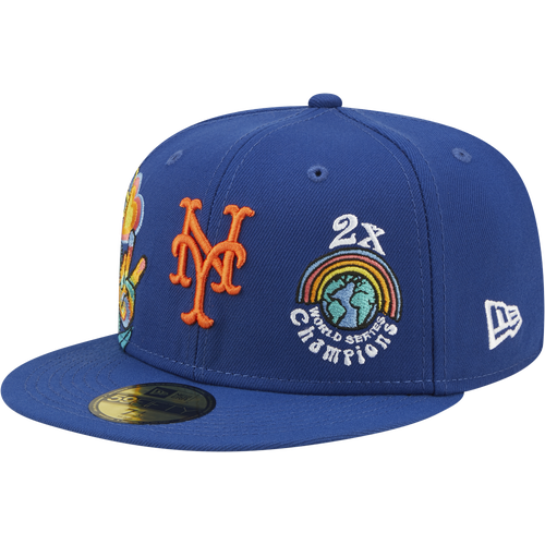 New York Mets GROOVY Royal Fitted Hat by New Era