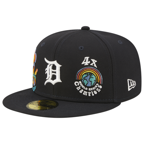 

New Era Mens Detroit Tigers New Era Tigers 5950 Groovy Fitted Hat - Mens Navy Size 7