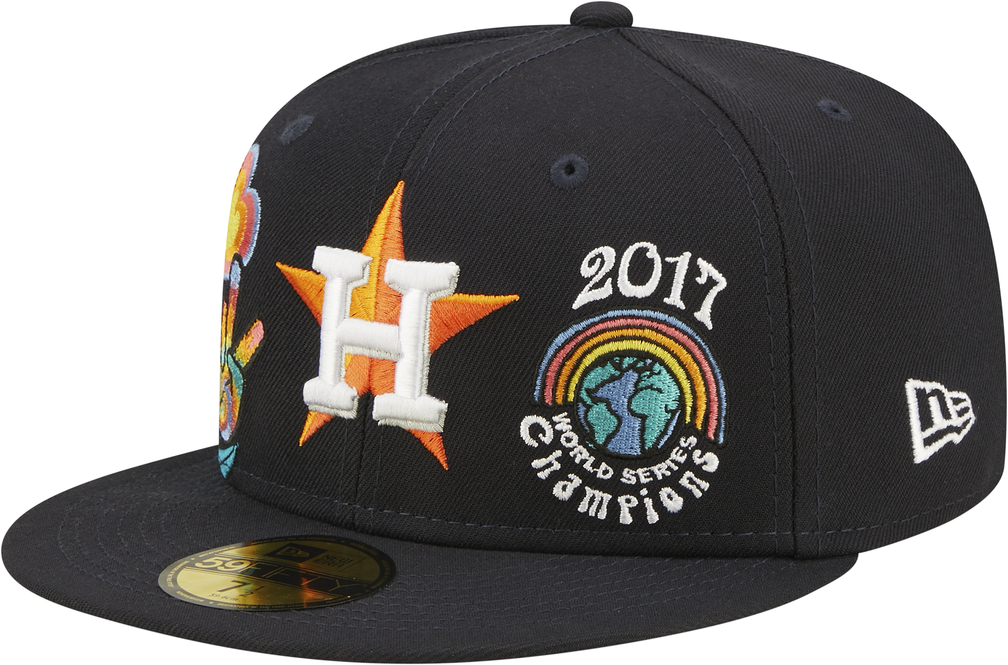 New Era Hat 5950 Houston Astros Fitted Groovy 7 1/8