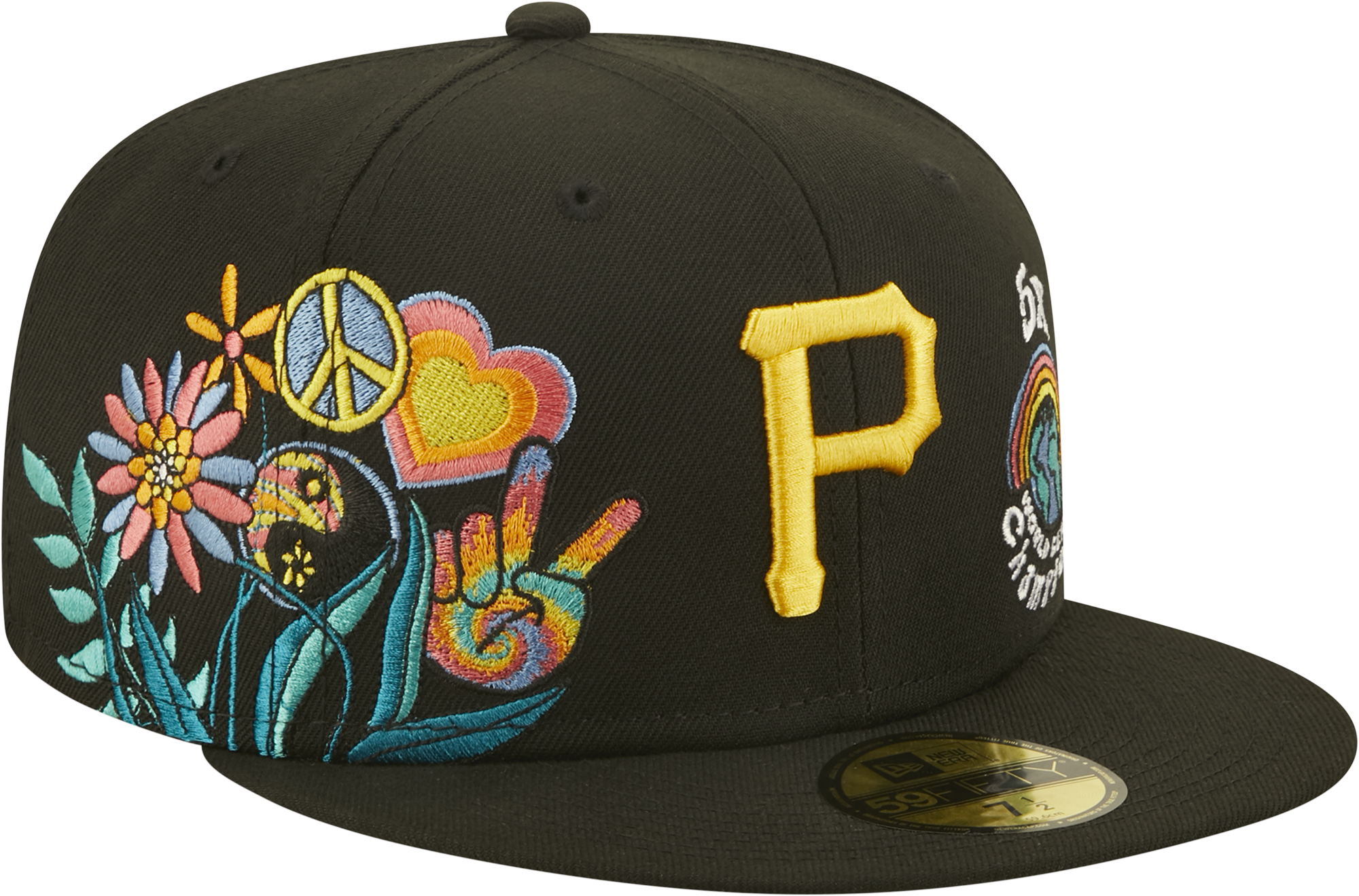 Pittsburgh Pirates GROOVY Black Fitted Hat by New Era