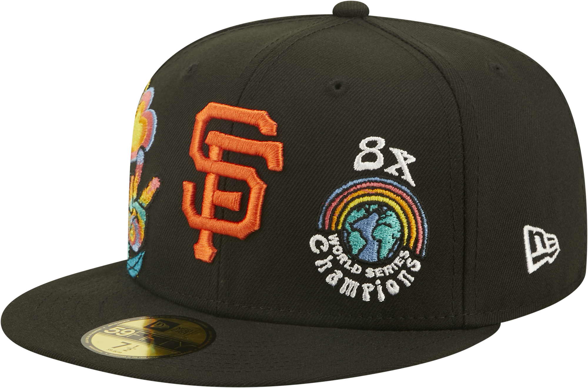 New Era San Francisco Giants Groovy 59FIFTY Fitted Cap: Black/Blue