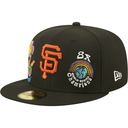 

New Era Mens San Francisco Giants New Era Giants 5950 Groovy Fitted Hat - Mens Black Size 7