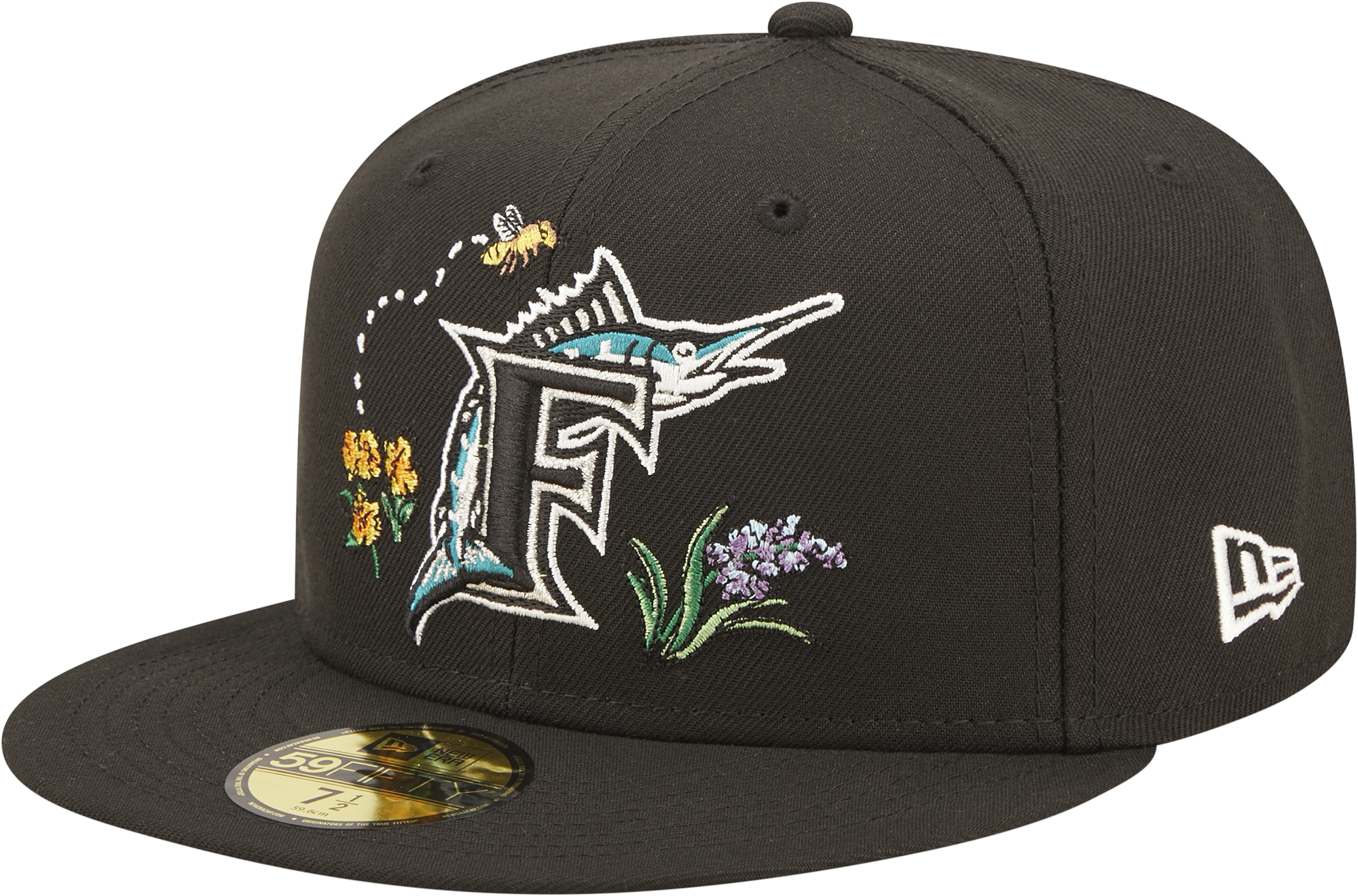 New Era Florida Marlins Watercolor Floral Hat