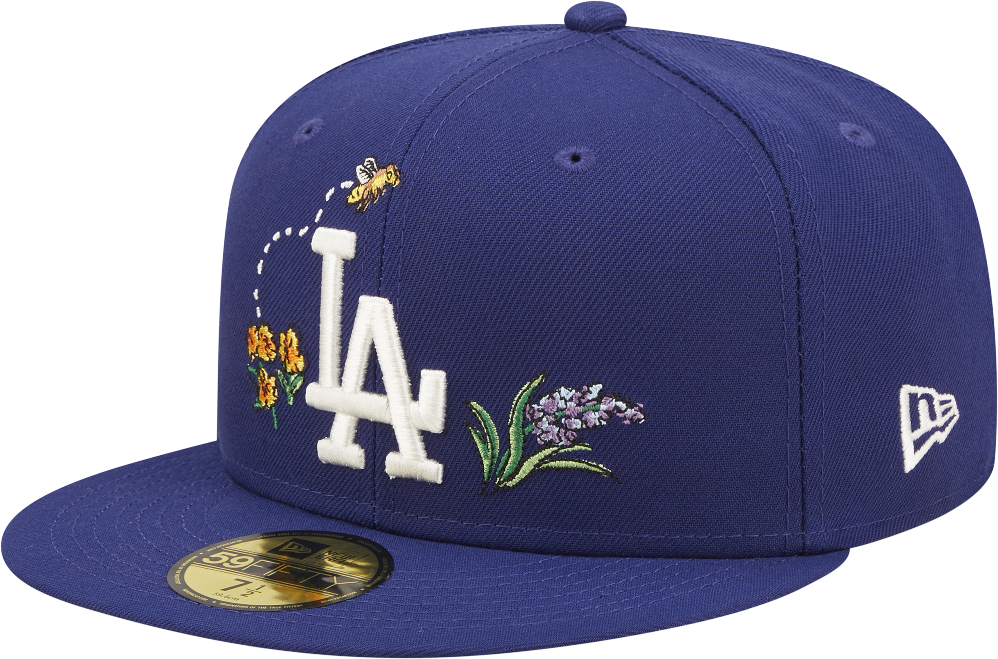 NEW ERA CAP New Era LA Dodgers Flower Backprint T-Shirt In White for Men